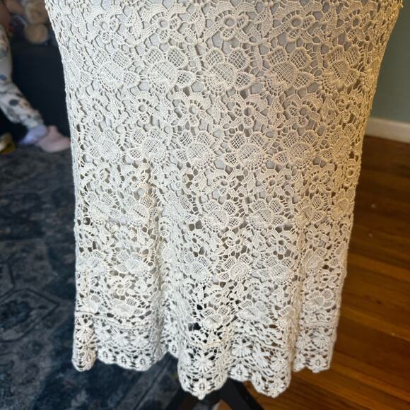 Laffaire Cream Sleeveless Crochet Dress – Size S - Picture 3 of 8